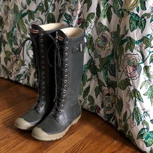 Lace-up HUNTER rain boots